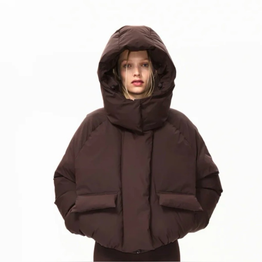 KHY standard puffer in chocolate brown